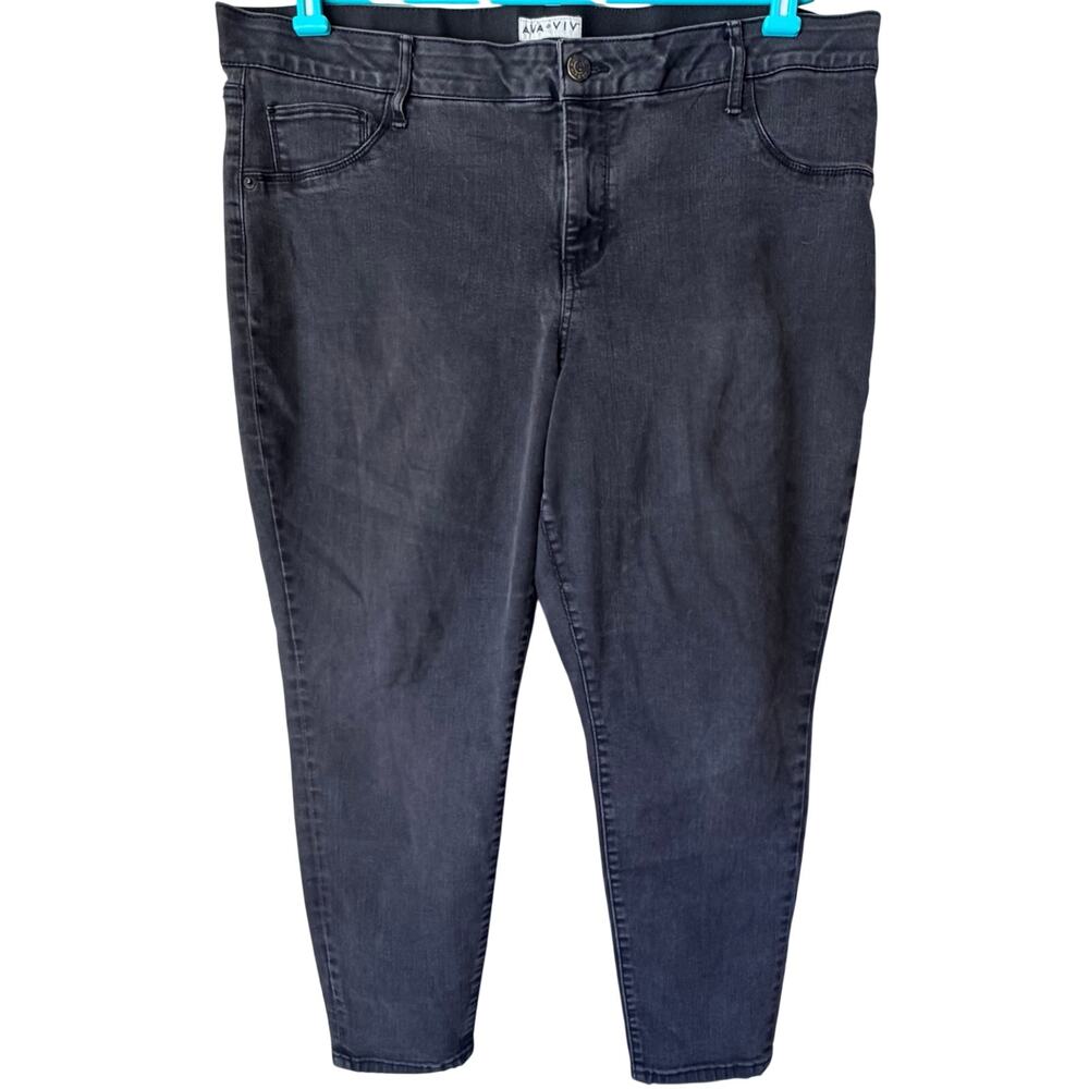 Ava & Viv Black Skinny Jeans Women’s Size 20W